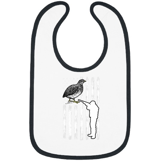 Patriot Quail Hunter American Flag A Bobwhite Quail Hunting Bibs