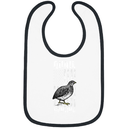 Patriotic Quail Hunting American Flag Bobwithe Quail Hunter Bibs