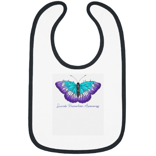 Its Okay To Not Be Okay suicides Prevention Butterfly Bibs