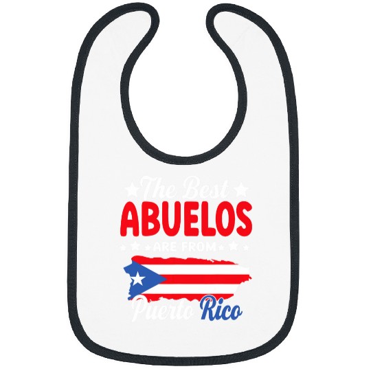 Grandpa Puerto Rico Funny Baseball bests Abuelo Fathers Day 2 Bibs