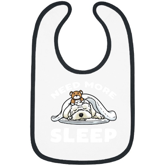 Dog Maltese Need More Sleep Maltese Dog With Stuffed Animal Sleeping Bibs