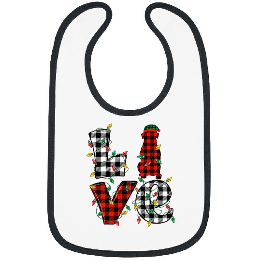 Dog Rottweiler Lovers Matching xmass buffalo plaids Pajamas Bibs