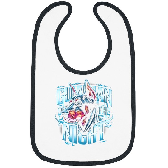 Guardian of the Night Great Dane Funny Graphic Tees Bibs