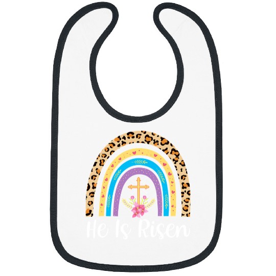 Christian He Is Risen Rainbow Christian Happy Easter Jesus315 Christ Bibs