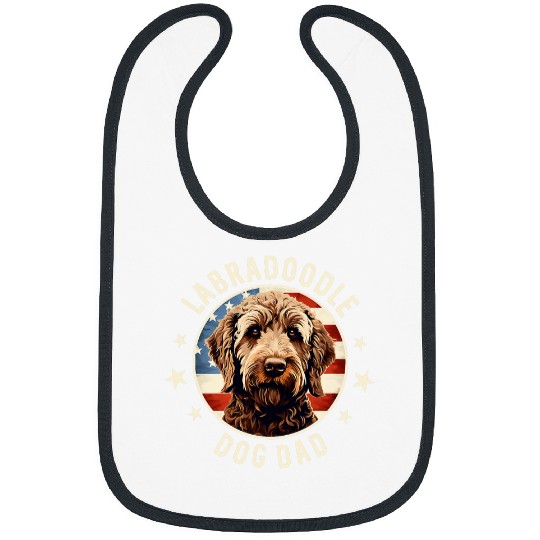 Gifts For Labradoodle Dog Lovers Men Labradoodle Dog Dad Bibs