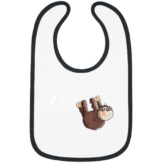 Chilling Sloth I Lazybones I Wild Animal Laze Around Bibs