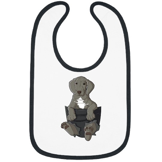 Dog in pocket Great Dane chest pocket Bibs