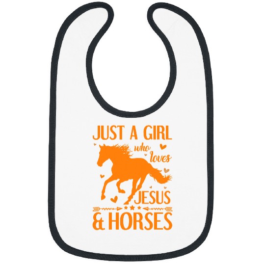 Christian Jesus And Horses Horse For Girls Women 140 Christ Bibs