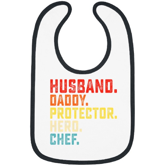 husband daddy protector hero chef fathers Day Cook Cooking Bibs