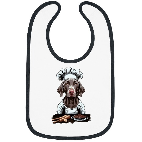 Cooking Weimaraner Restaurant cook on Weimaraner chef Bibs