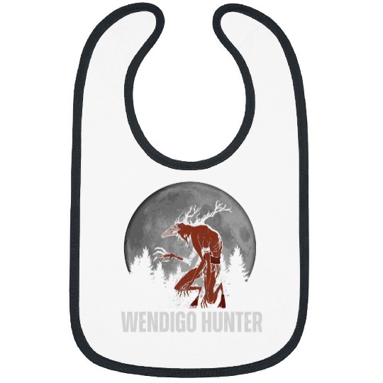 Funny Wendigo Cryptid Skin Walker Folklore Cryptozoology Bibs