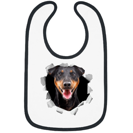 Dog Jack Russell Black Jack Russell portrait Bibs