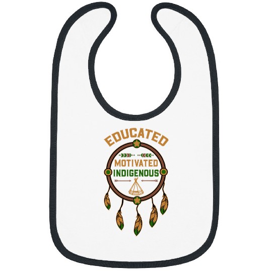 Indigenous Proud Native American Indian Tribal Dreamcatcher Bibs