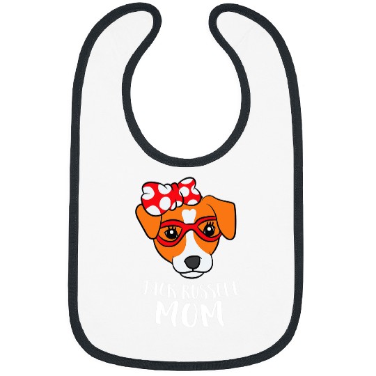 Dog Jack Russell Funny Jack Russel Terrier Dog Mom Jack Russell Bibs