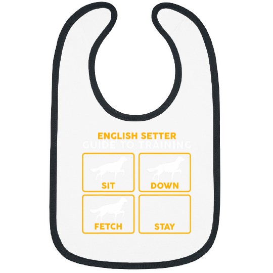 English Setter Funny Guide To Training Bibs