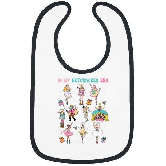 In My Nutcracker Era Pink Christmas Nutcracker Ballet Squad Bibs
