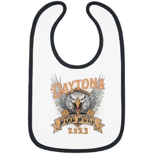 daytona beach bike week eagle art on front 8 Bibs