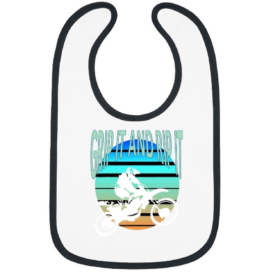 Grip It And Rip It Dirt Bike Retro Desert Riding Bibs