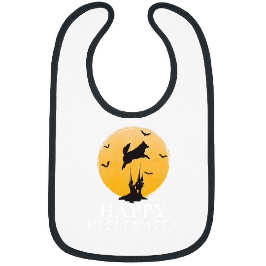 Happy Heelerween Blue Heeler Halloween Costume Heeler Dog 2 Bibs