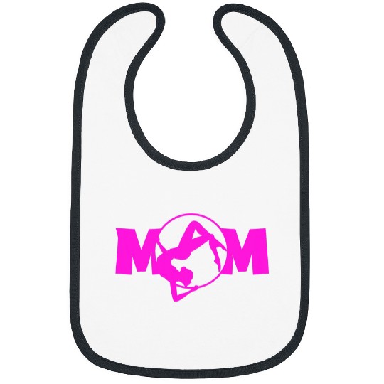 Funny Gymnasts Pink Gymnastics Mom Bibs
