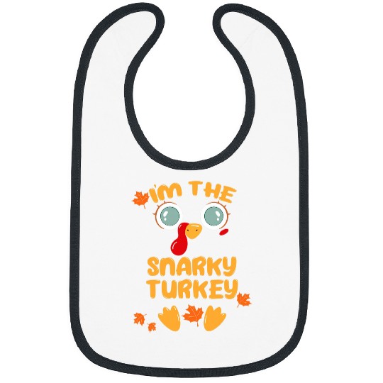 The SNARKY Turkey Matching Family Thanksgiving Party Pajama Bibs