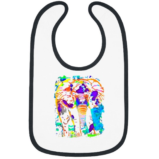 elephant pop art Bibs