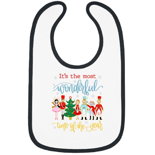 Its The mosts Time Wonderful Of The Year Christmas Nutcracker Bibs
