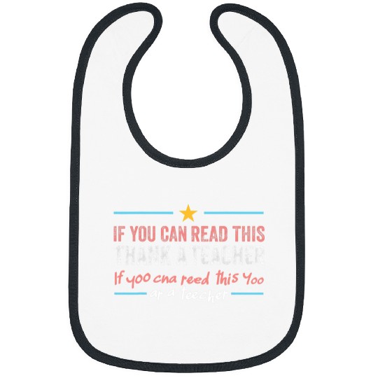 Funny Teacher thank you last day teaching english language Bibs