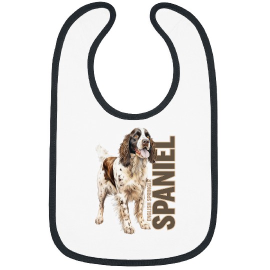 English Springer Spaniel Watercolor Bibs