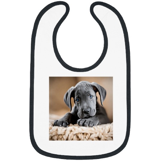 Great Dane Puppy Close Up Bibs