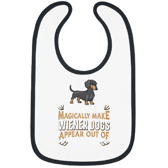 Dachshund Dog 2Magical Magician Doxie Wiener Dog Bibs