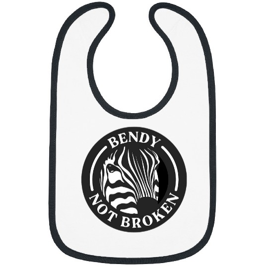 Ehlers Danlos Awareness Bendy Not Broken Zebra Bibs