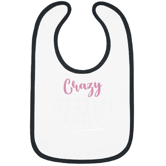 crazys Stitch Lady Cross Stitch Needlepoint Art XStitching Bibs