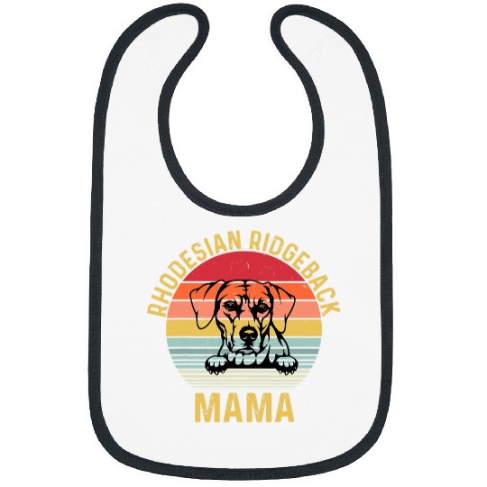 Funny Ridgeback Dog Lover Quote Rhodesian Ridgeback Mama 2 Bibs