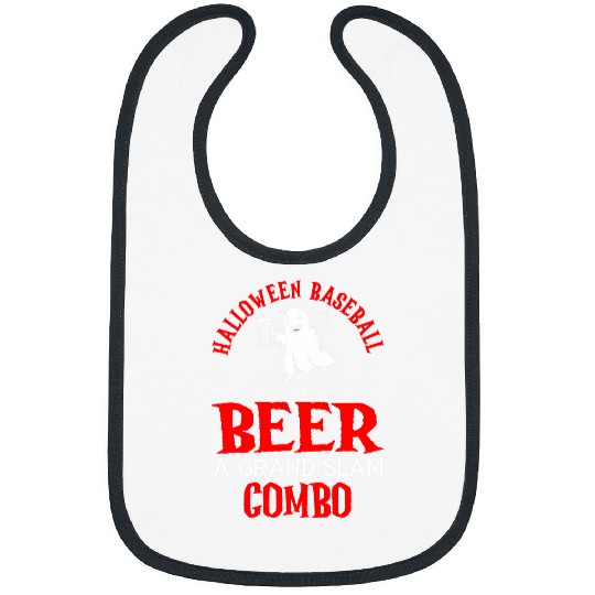Halloween Baseball Pitcher Softball Catcher Beer Drinking 3 Bibs