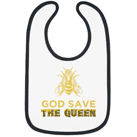 God Save The Queen Bee Beekeeping Funny Beekeeper Gifts Bibs