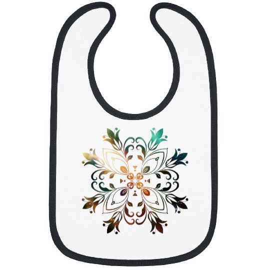 Emerald Milkyway Mandala Sacred Geometry Yoga Mantra Om 1 Bibs