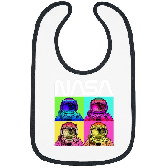 Lacrosse Gift NASA Astronaut Pop Art Worm Logo Bibs
