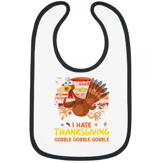 Turkey Autumn Fall Pumpkin Funny Thanksgiving Day 217 Bibs