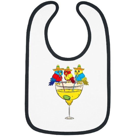 Parrot Cinco De Mayo Funny Drinking Tequila Mexican Fiesta Bibs