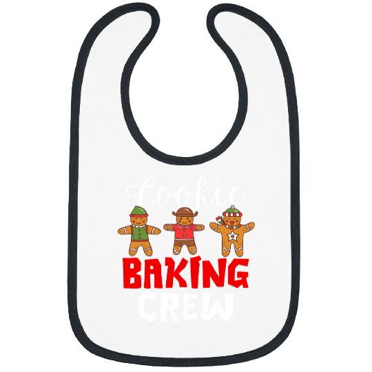 Funny Gingerbread Cookie Baking Crew Christmas Baker Pajama Bibs