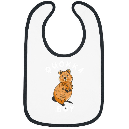 quokkas Boy Wildlife Aussie Western Australian quokkas Animal Bibs