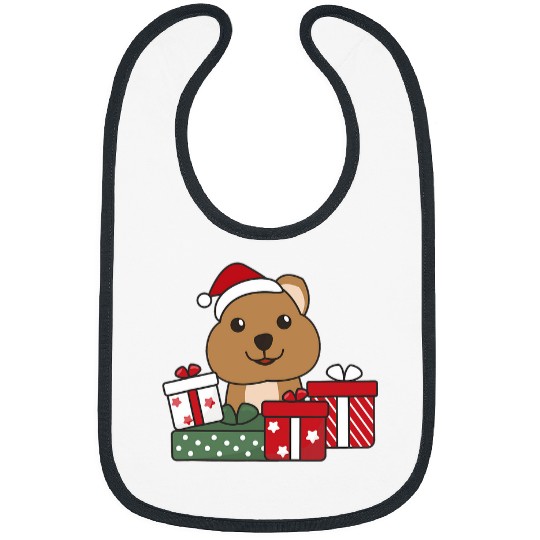 quokkas Merry Christmas Winter Quokkas Christmas Bibs