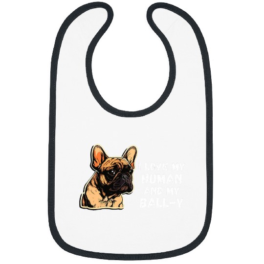 French Bulldog and Ball for Dog and Puppy Lovers Bibs