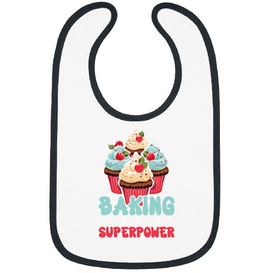 Baker Bakery Cake Bread Cupcake Muffin Pastry Food Baking 2 Bibs