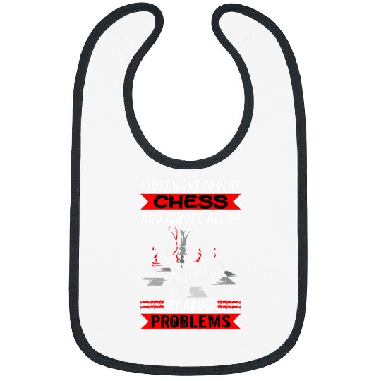 I Just Want To Play Chess Funny Chess Coachs Rook Chess Club Bibs