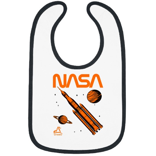 Lacrosse Gift NASA Artemis SLS Space Launch System Worm Logo Bibs
