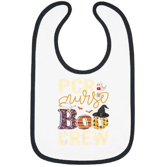 Scary nurses Halloween ghosts Spider PCR nurses Boo Crew Bibs