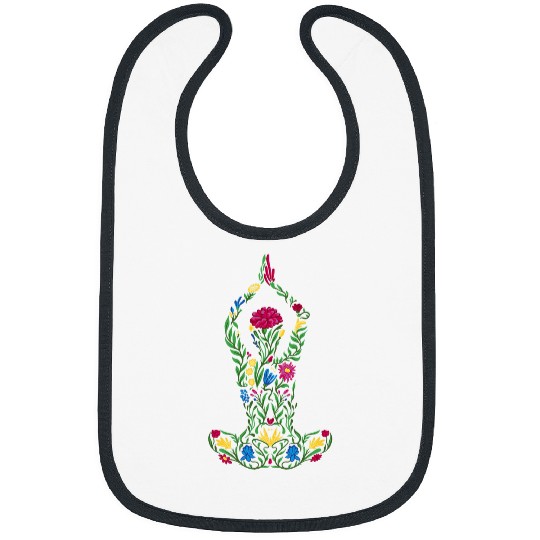 Ladies flowers and yoga Bibs