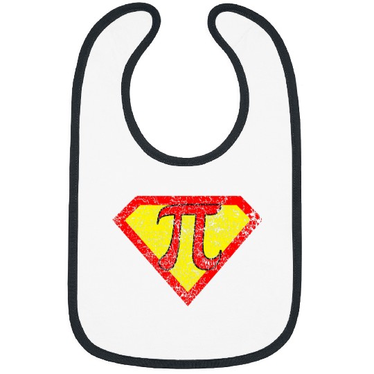 Superhero Pi Super Power Math Student Teacher Gift distresse Bibs